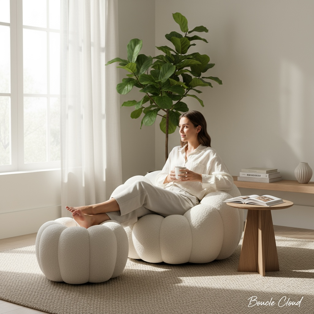 Fauteuil bouclé - CLOUD