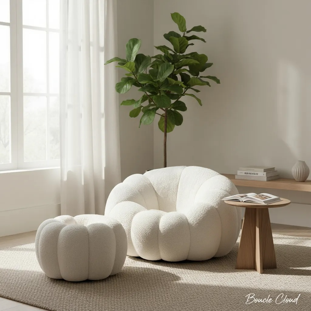 Fauteuil bouclé - CLOUD