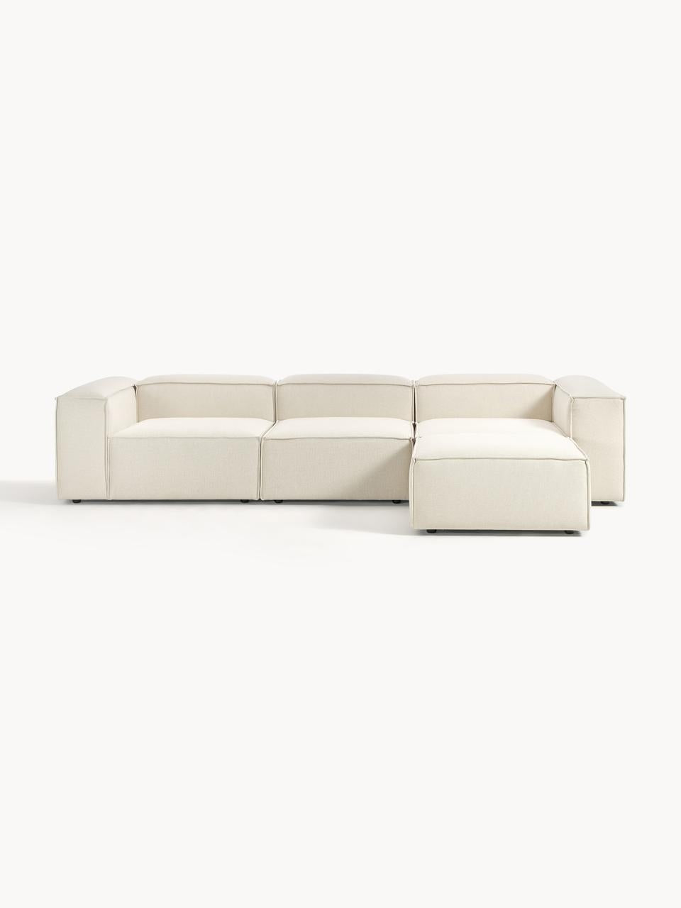 Canapé Modulable En Velours Anti Tâches - Lila 3+1 pouf & 4+1 pouf