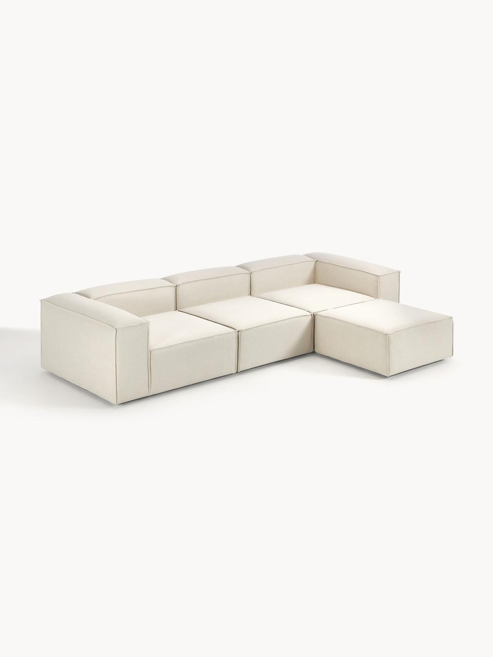 Canapé Modulable En Velours Anti Tâches - Lila 3+1 pouf & 4+1 pouf