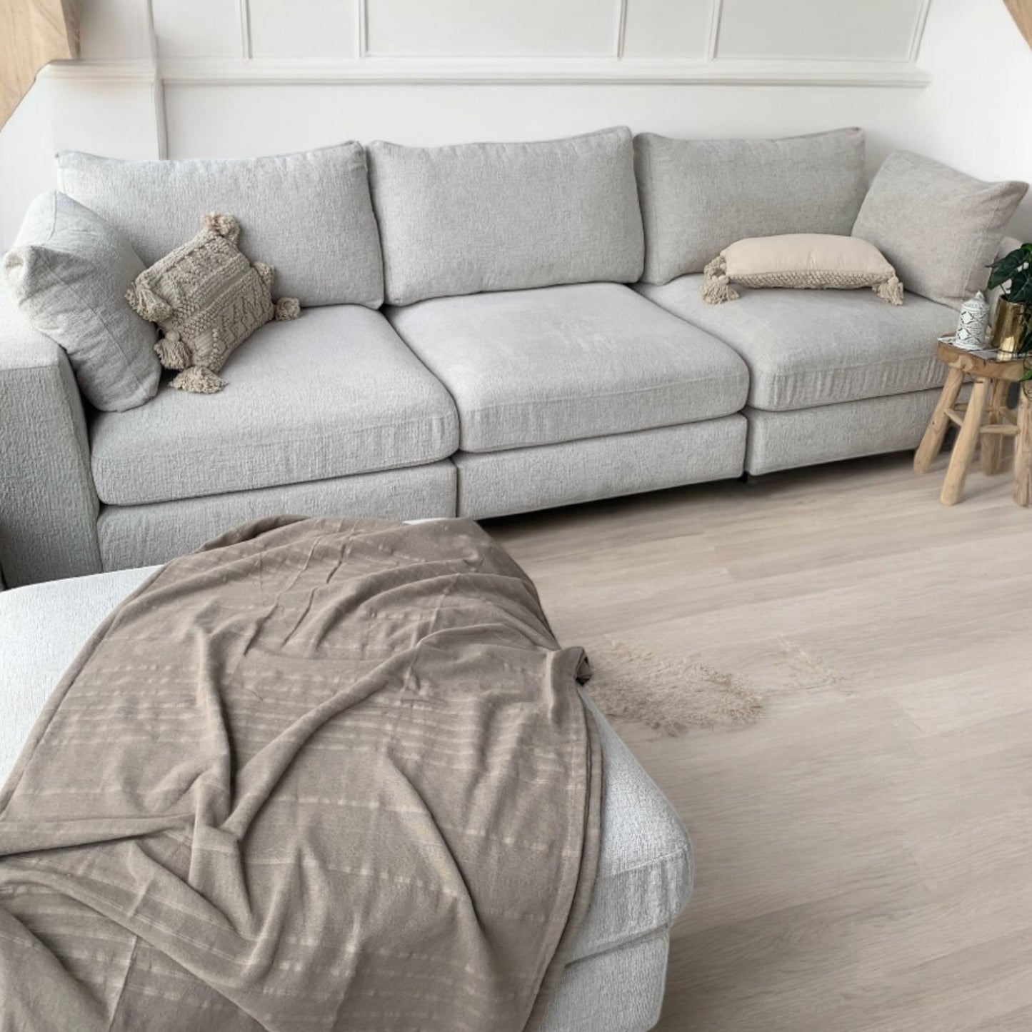 Canapé Modulable Julia x Chenille 3+1 Pouf & 4+1 Pouf