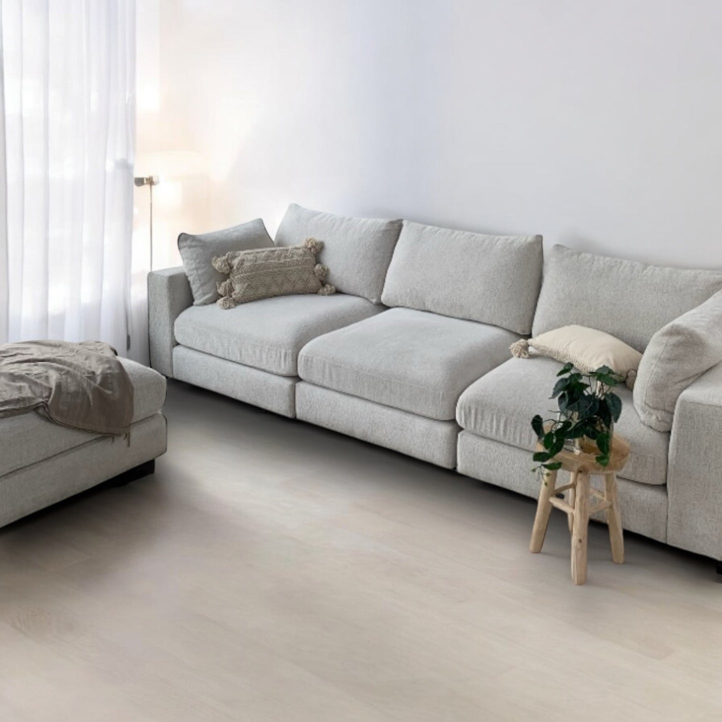 Canapé Modulable Julia x Chenille 3+1 Pouf & 4+1 Pouf