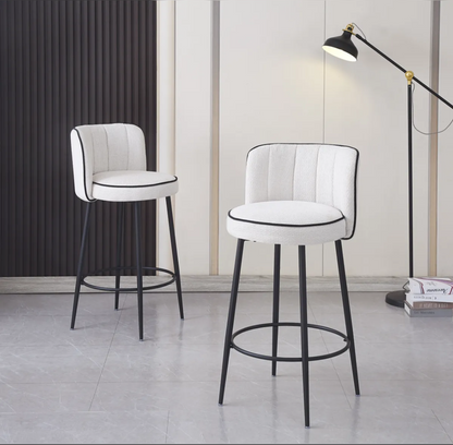 Tabouret de bar - ELFI - blanc