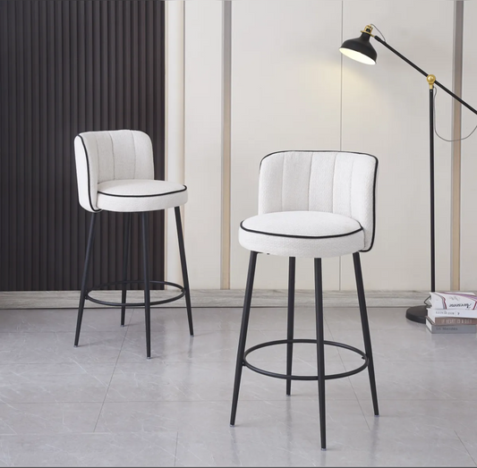 Tabouret de bar - ELFI - blanc